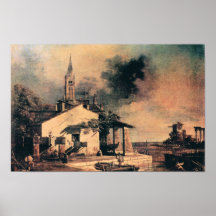 Giovanni Antonio Canal-Lagoon landscape Poster