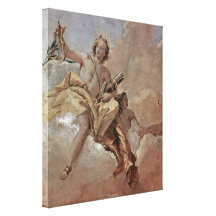 Giovanni Domenico Tiepolo - Apollo and Diana Stretched Canvas Print