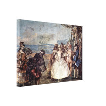 Giovanni Domenico Tiepolo - Carnival Canvas Prints