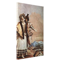 Giovanni Domenico Tiepolo - Declaration of Love Stretched Canvas Prints