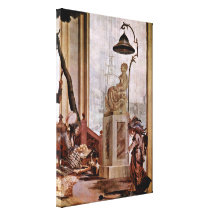 Giovanni Domenico Tiepolo - Fruits as offering Canvas Prints