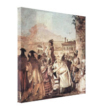 Giovanni Domenico Tiepolo - The barker Gallery Wrap Canvas