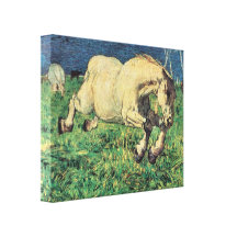 Giovanni Segantini - Galloping horse Gallery Wrapped Canvas