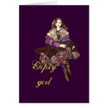 Gipsy doll card