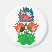 gipsy flower aimants pour réfrigérateur