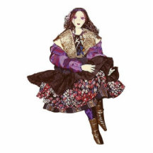 Gipsy girl photo sculptures