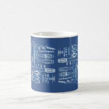 gipsy jazz guitar design mug