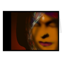 Gipsy woman greeting card