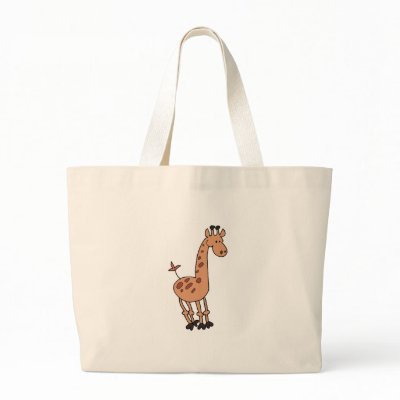 Girafe Tote Bags by missprimus