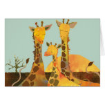 Girafe : Carte vierge