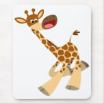 Girafe chevauchante Mousepad de bande dessinée mig tapis de souris