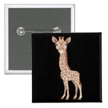 Girafe de bébé badge