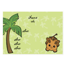 Girafe de Cutie Cartes De Visite Personnelles