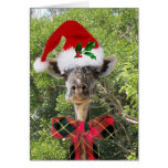 Girafe de Noël Cartes De Vœux
