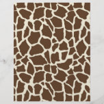 Girafe de papier à double face B du garçon O de sa Tract