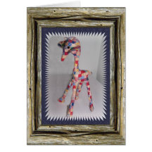 Girafe de plaid carte de vœux