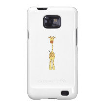Girafe mignonne grande. Animal de bande dessinée Coque Samsung Galaxy SII