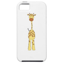 Girafe mignonne grande. Animal de bande dessinée Coque Case-Mate iPhone 5