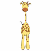 Girafe mignonne grande. Animal de bande dessinée Photo Sculptures