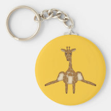 Girafe mignonne Keychain Porte-clef