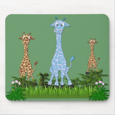 giraffe1 mouse pads by grandmadina