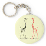 giraffe 2 keyring key chains