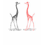 giraffe 2 t-shirts