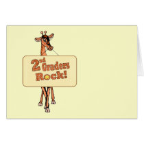 Giraffe “2nd Graders Rock” Design