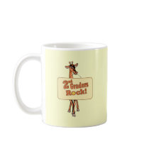 Giraffe “2nd Graders Rock” Design Coffee Mugs