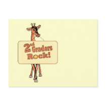 Giraffe “2nd Graders Rock” Design