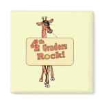Giraffe “4th Graders Rock” Design