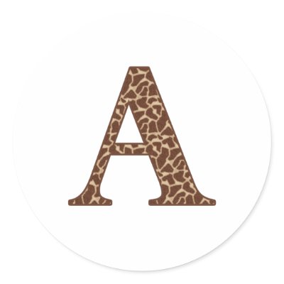 Giraffe A by Alphabet_Tees