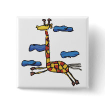 Giraffe Amidst the Clouds Pin