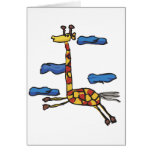 Giraffe Amidst the Clouds Greeting Card