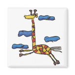 Giraffe Amidst the Clouds magnets