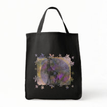 Giraffe and flame fractal Bag