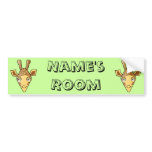 Giraffe! Animal. Kids Room Door Sign. Personalize! bumper stickers
