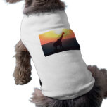 Giraffe at Sunset Pet T-shirt