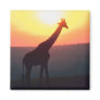 Giraffe at Sunset Refrigerator Magnet