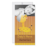 Giraffe Baby Announcement Personalized Photo Card