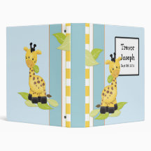 Giraffe Baby Photo Album Binders