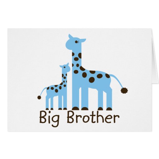 Giraffe Big Brother Card