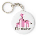 Giraffe Big Sister keychains