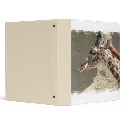 Giraffe Binder by WildlifeAnimals