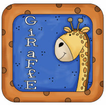 giraffe block design acrylic cut outs