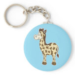 Giraffe Blue keychain