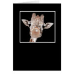 Giraffe Bubble Greeting Card
