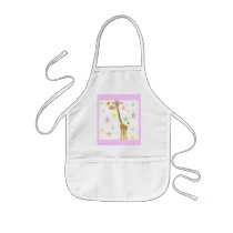 giraffe cartoon apron