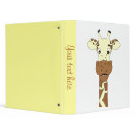 Giraffe cartoon binder