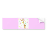 giraffe cartoon bumper stickers